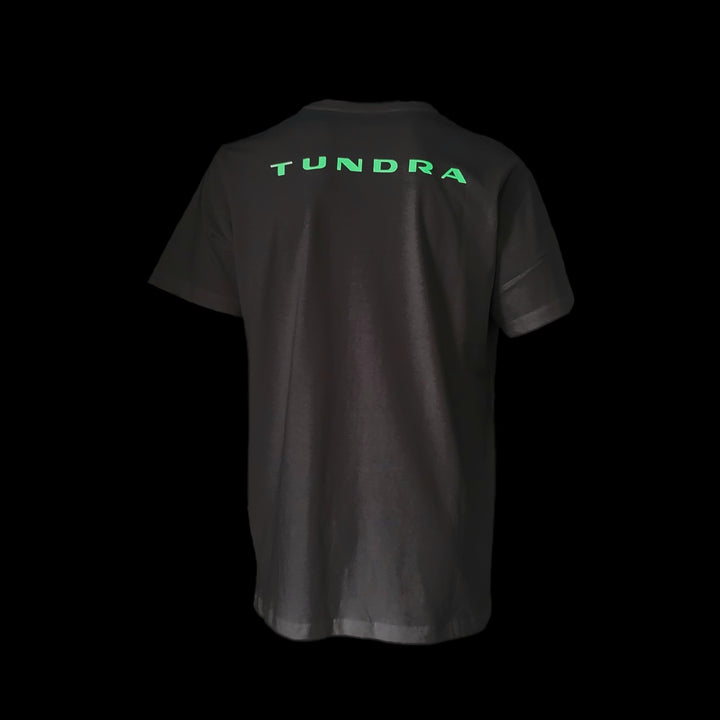 TUNDRA Single-Jersey T-Shirt weiss Logo Doppelkopf Adler Logo Rücken weiss einfarbig GLOW